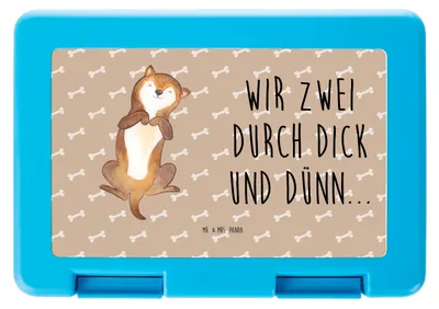Produktbild von Mr. & Mrs. Panda Bento Box Hund Streicheln - Hundeglück - Geschenk, Bauch, Pausenbox, Treu, Süß, Bentobox, Lunchbox, Sprüche, Snackbox, Hunde, Frischhaltedose