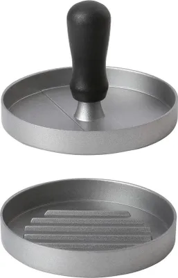 Immagine prodotto di Stampo per hamburger per hamburger gustosi - Cottura al forno, barbecue - Rivestimento antiaderente - Ghisa - Diametro 11,7 cm