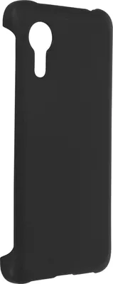 A black phone case shown from a side angle against a white background.