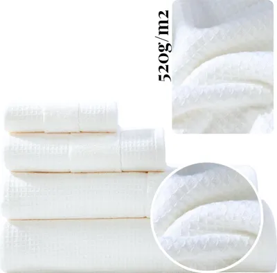 Zdjęcie produktu dla Ręcznik Wafel CHECKY BIAŁY 50x90cm - Luksus i Komfort w Twojej Łazience