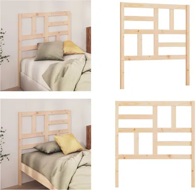 Produktbild von vidaXL Kopfteil 106x4x104 cm Massivholz Kiefer - Kopfteil - Kopfteile - Bettkopfteil - Holzkopfteil