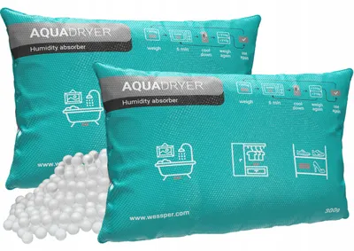 Produktbild von Wessper AquaDryer Luftentfeuchter 2x 300g Wiederverwendbar