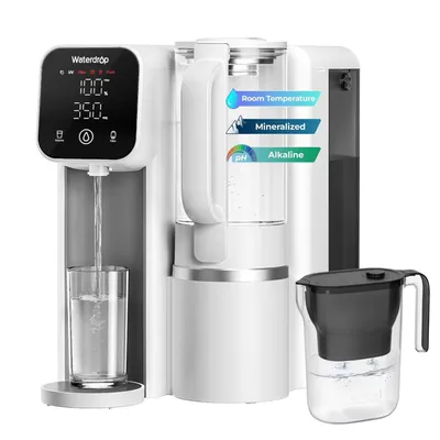 Produktbild von Waterdrop M6SL Mineralisierte Auftisch-Umkehrosmoseanlage mit einer zusätzlichen WD-PT-05BL-L Wasserfilterkann