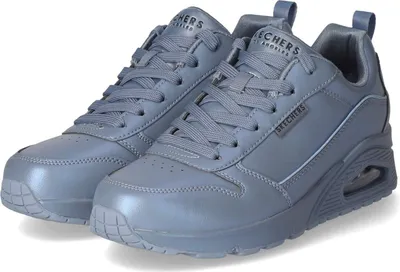 Imagen del producto de Zapatillas deportivas Skechers para interiores, con suela moldeada, de diseño moderno, en color azul, talla 39