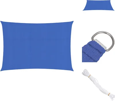 Zdjęcie produktu dla vidaXL Markiza 160 g/m² Niebieska 2x4 m HDPE - Parasole i osłony przeciwsłoneczne