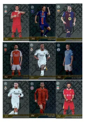 Image de Match Attax Ligue des champions 2024/25 - Cartes à collectionner - Les 9 cartes de l'édition Black Edge