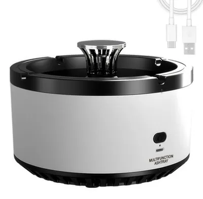 Produktbild von Luftreinigender Aschenbecher mit Filter – Rauchfreier Multifunktions-Aschenbecher für Zuhause, Büro, Auto, Leicht zu Reinigen, Innen & Außen