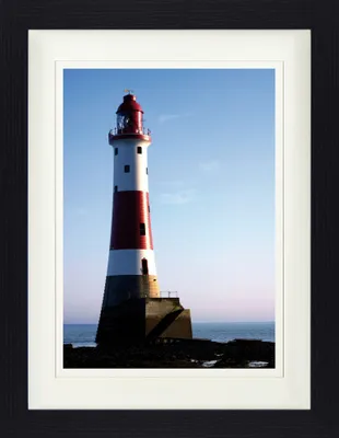 Produktbild von Majáky Zarámovaný obraz s paspartou | Nástenné umenie | V ráme - Maják na Beachy Head (40 x 30 cm)