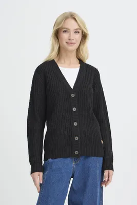 Produktbild von OXMO OXEDNA Damen Strickjacke Grobstrick Cardigan regular fit