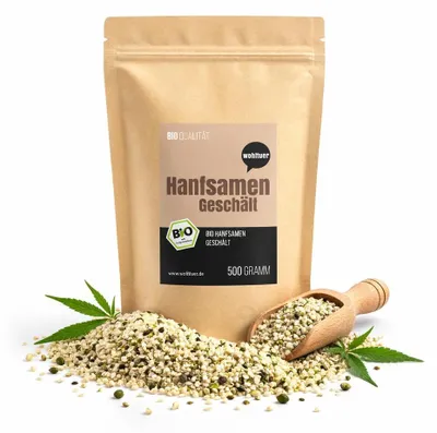 Produktbild von Wohltuer Hanfsamen geschält - ab 1000g
