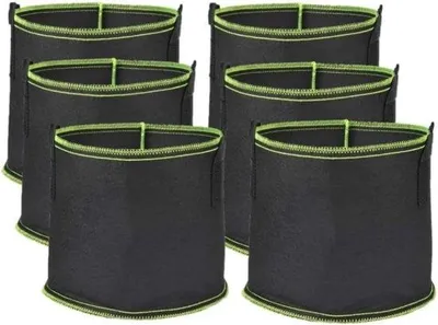 Produktbild von Famanu Pflanzbeutel 6 Stück, 17,7 Liter, aus Vliesstoff, atmungsaktiv