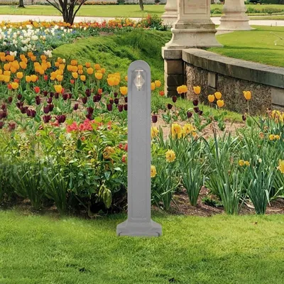 Produktbild von "2026 Promotion" Wasserzapfsäule Hellgrau Steinoptik - Regentonnen CC9514