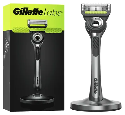 Obrázok produktu pre GilletteLabs s exfoliačnou tyčinkou od Gillette – magnetický držiak – 1 holiaci strojček – 1 žiletka