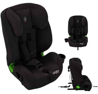 Produktbild von Kindersitz, 3-Punkt-Sicherheitsgurte, für eine Körpergröße von 76 bis 150 cm, schwarz