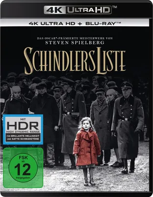 Produktbild von PLAION Schindlers Liste (Remastered) (4K-UHD+Blu-ray), Film, Blu-ray, Deutsch, 195 min, Drama, Deutsch, Englisch
