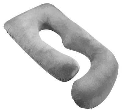 Image de Coussin de grossesse, soutien pour tout le corps, utilisation polyvalente, gris clair