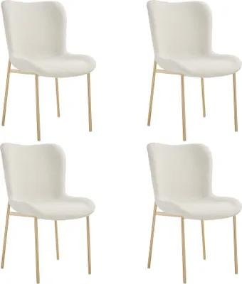 Produktbild von tectake® Polsterstuhl Tessa ergonomische Form mit hoher Rückenlehne 54 x 62 x 90 cm