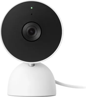 Zdjęcie produktu dla Google Nest Cam, Kamera bezpieczeństwa IP, Wewnętrzna, Przewodowa, Duński, Niemiecki, Holenderski, Angielski, Hiszpański, Fiński, Francuska, Włoski, Japońska,..., Ściana, Biały