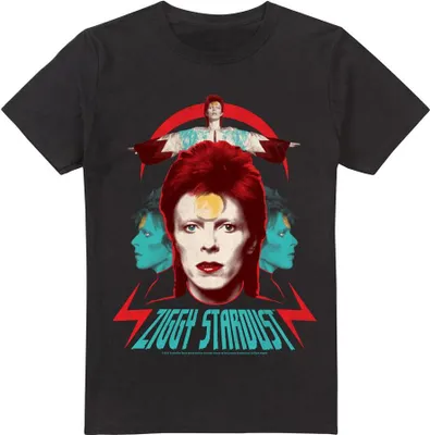 Image de David Bowie - "Ziggy Heads" T-shirt pour homme TV13383 (XXL) (Noir)