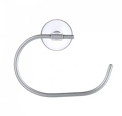 Produktbild von Alu Handtuchhalter Trondheim mit Saugnapf Handtuchstange Handtuch Wandhalter, Herstellernummer:TES282464, Stückzahl:1x Handtuchhalter