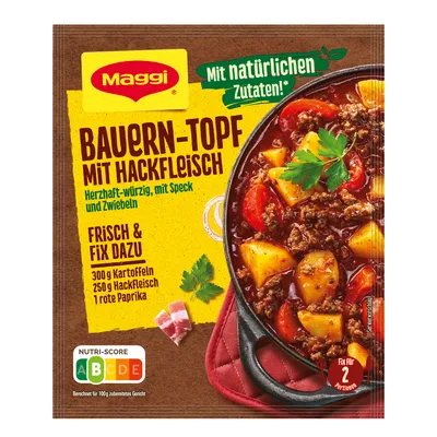 Produktbild von Maggi Fix Bauern-Topf mit Hackfleisch