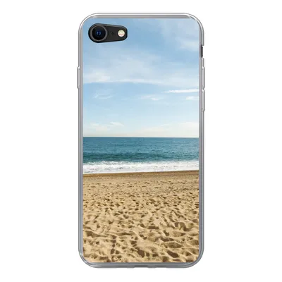 Produktbild von MuchoWow® Handyhülle Schutzhülle Hülle für iPhone 8 Strand - Sand - Meer Silikon Softcase Handy Hülle - Schutzhaube