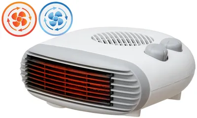 Produktbild von BROLLUX  Elektroheizung 2000W LUX13 mobiles Heizgerät Thermoventilator Heizlüfter Elektroheizkörper weiß mobiler Konvektor