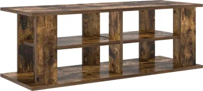 Image de vidaXL Support TV Chêne fumé 96 x 35 x 33,5 cm