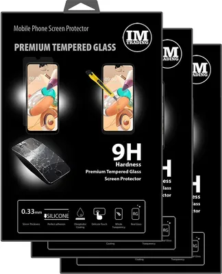 Produktbild von cofi1453 3X Panzer Schutz Glas 9H Tempered Glass Display Schutz Folie Display Glas Screen Protector kompatibel mit LG K51S