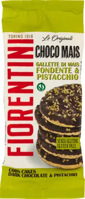 Produktbild von Maiswaffeln mit Schokoladenberzug und Pistazien Choco Mais 77g - Fiorentini