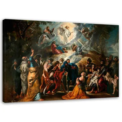 Produktbild von Leinwandbild verklärung des herrn - p. p. rubens reproduktion 120x80 cm Feeby braun wandbild bereit zum aufhängen