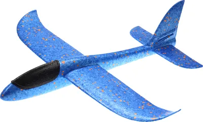Produktbild von großes XXL Segelflugzeug Segelflieger aus Styropor/EPP 49*48*12,5cm Flugzeug Flieger Outdoor-Sport Wurf-Spielzeug (blau)