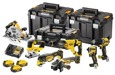 Produktbild von Kit 7 Werkzeuge XR 18V - DEWALT - mit 3 18V 5,0 Ah Akkus - Ladegerät - 3 T-Stack - DCK706P3T-QW