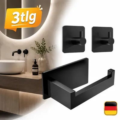 Produktbild von Toilettenpapierhalter ohne Bohren Klopapierhalter WC Klorollenhalter Edelstahl