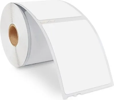 Produktbild von Dymo kompatible Etikettenrollen - 99015 - 70x54mm - 320 Etiketten pro Rolle - Adressetiketten - Lageretiketten - Büroetiketten