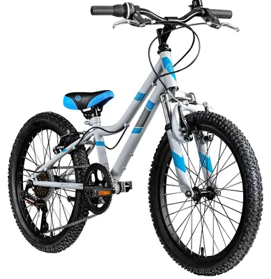 Produktbild von Galano GA20 Kinderfahrrad 20 Zoll ab 5 Jahre 120 - 135 cm Mädchen Jungen Fahrrad grau/blau