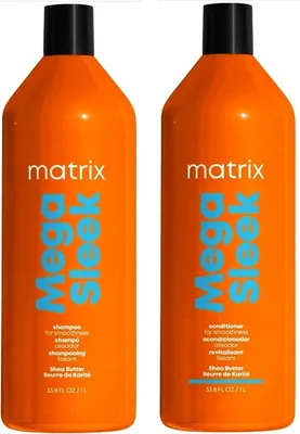 Produktbild von Matrix Total Results Mega Sleek Shampoo 1000ml + Conditioner 1000ml