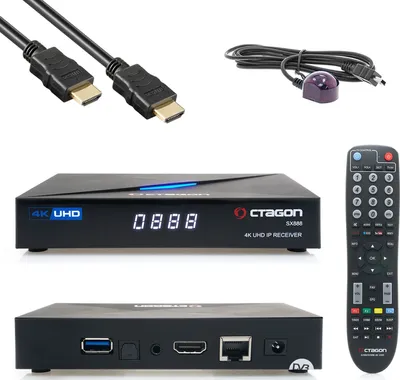 Produktbild von OCTAGON SX888 4K UHD IP H.265 HEVC IPTV Set-Top Box + 300 Mbits Wifi Stick