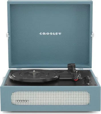Obrázek produktu pro Přenosný gramofon s Bluetooth v  retro designu – 3 rychlosti přehrávání vinylových desek