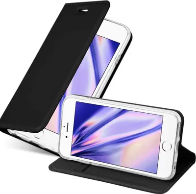 Obrázek produktu pro Cadorabo Pouzdro na mobilní telefon pro Apple iPhone 6 PLUS / 6S PLUS Ochranné pouzdro v černém krytu Pouzdro Booklet