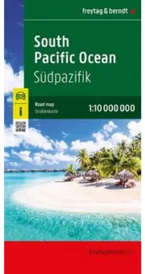 Obrázok produktu pre Cestovná mapa Južného Pacifiku od spoločnosti freytag & berndt, mierka 1:10 milióna.