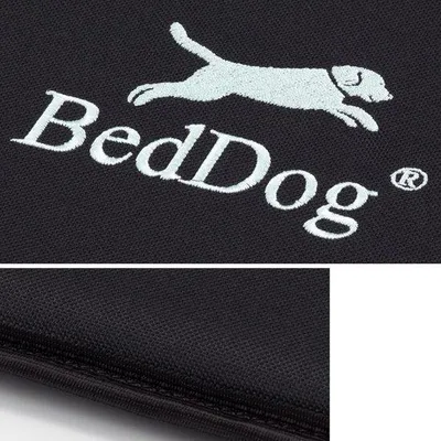 Image de Coussin confortable pour chien, tissu noir, taille L