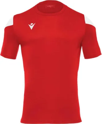 Immagine prodotto di Maglia Macron Polis a maniche corte da uomo - Rosso / Bianco