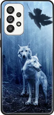 Produktbild von König Design Hülle kompatibel mit Samsung Galaxy A73 5G Kunststoff Soft Handyhülle - Handy Case Wölfe