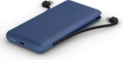 Produktbild von Belkin Power Bank 18W 10.000mAh USB-C+Light.Kab.blau BPB006BTBLU