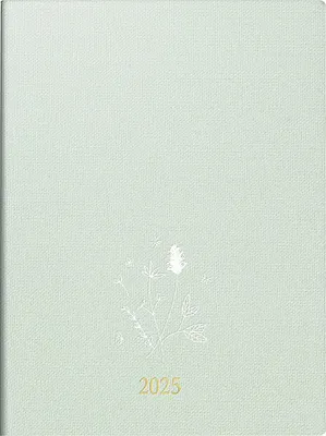 Zdjęcie produktu dla rido/idé 7013603015 Kalendarz kieszonkowy Young Line Mini (2025) "Wild Flowers"| 2 strony = 1 tydzień| A6| 160 stron| lniana okładka| mięta