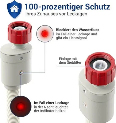 Produktbild von Wasserzufuhrschlauch 2,5m Waschmaschine