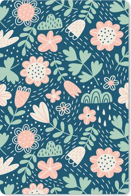 Produktbild von MuchoWow® Mauspad Mousepad Blumen - Muster - Pflanzen 40x60 cm - Mousepads - Maus Mat - Pad - Mausunterlage - Schreibtisch Accesoire