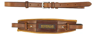 Produktbild von Acavallo Nasenriemen Leder für Alupro Hackamore Braun One Size