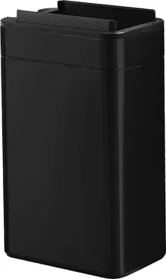 Produktbild von FlinQ Swing Mülleimer – Sensor-Abfalleimer mit einzigartigem Deckel – Abfalleimer mit elegantem Design – Edelstahl-Mülleimer – 60 Liter – Schwarz